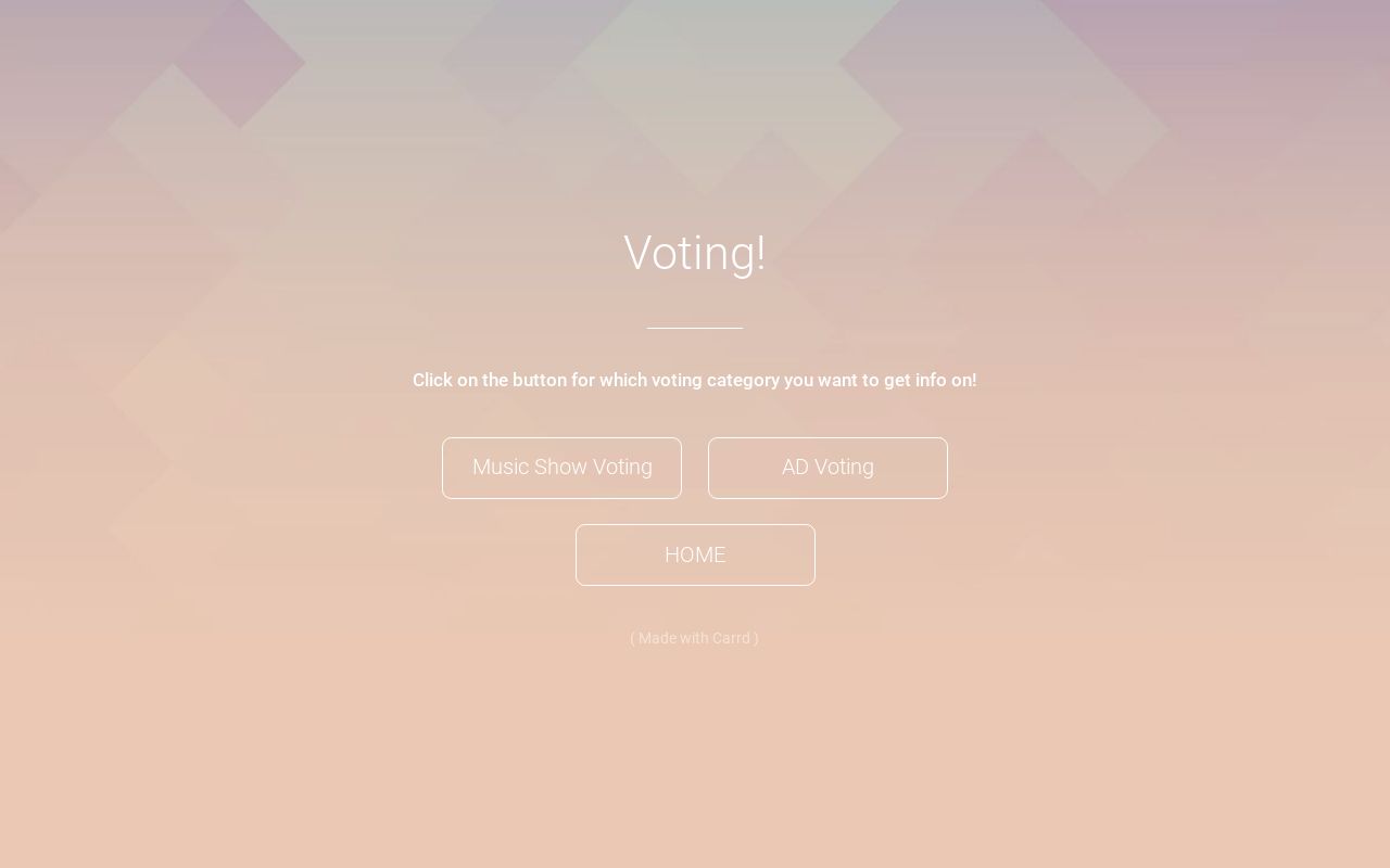 Carrd profile picture for @voting